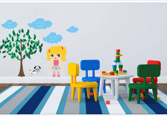 menina quarto